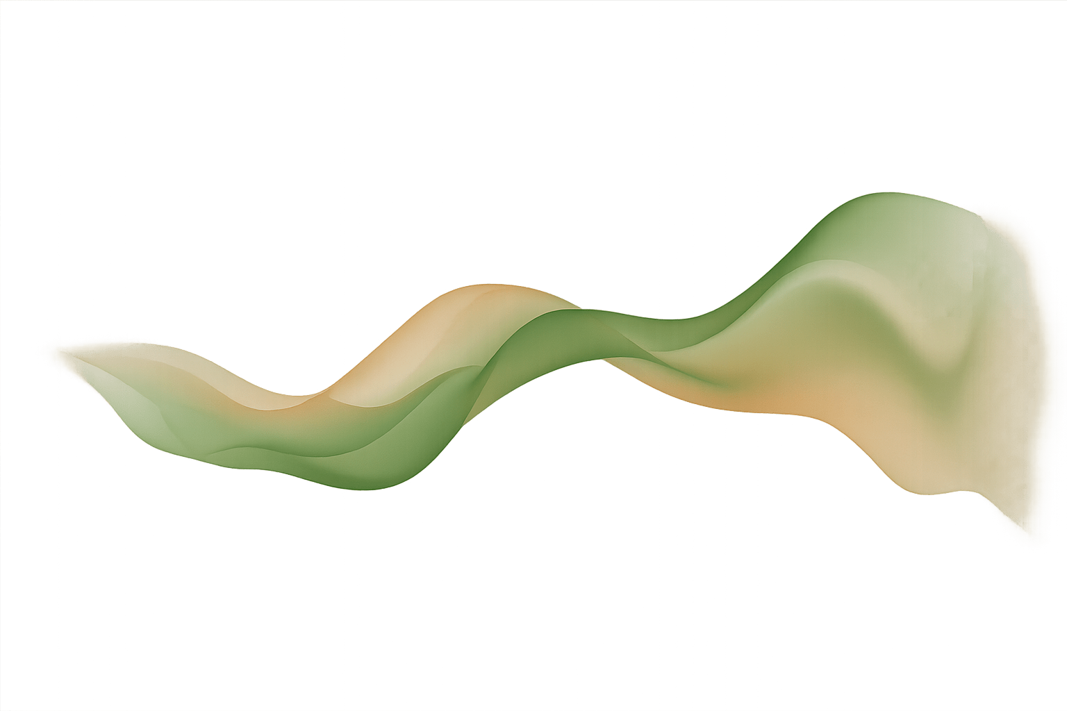 Abstract organic green and sand wave graphic